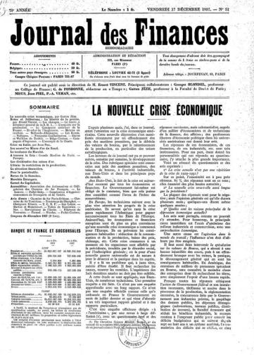 Couverture de Journal des finances, publié le 02 septembre 1900