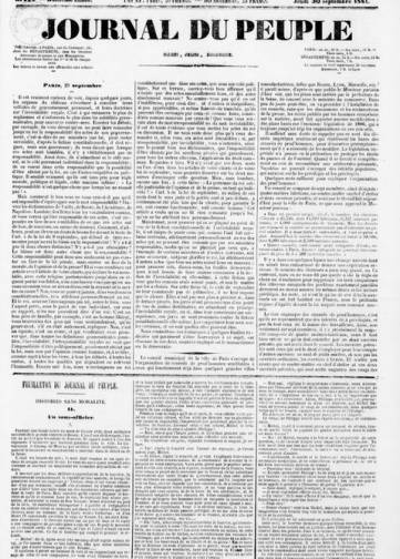 Le Journal du Peuple (1834-1842)