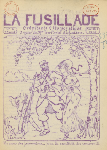 Couverture de Fusillade crépitante et humoristique, publié le 01 juillet 1915