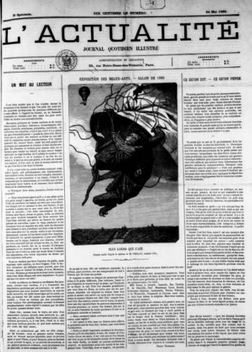 Couverture de Actualité (1866), publié le 24 mai 1866