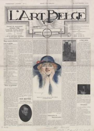 Couverture de Art belge, publié le 30 novembre 1919