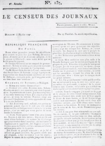 Le Censeur des journaux (1795-1797)