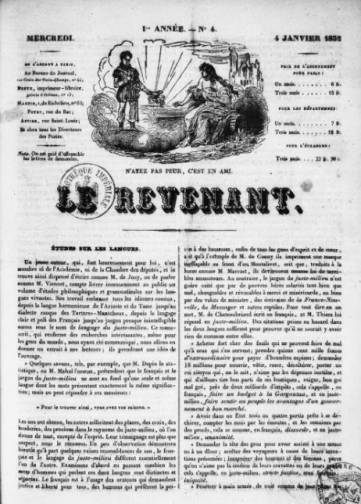 Le Revenant (1831-1833)