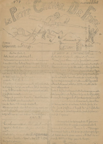 Couverture de Petit Cheval de frise, publié le 04 juillet 1917