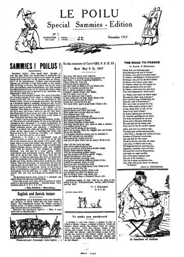 Couverture de Poilu (Special Sammies-edition), publié le 01 novembre 1917