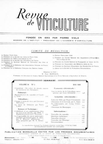 Revue de viticulture (1893-1949)
