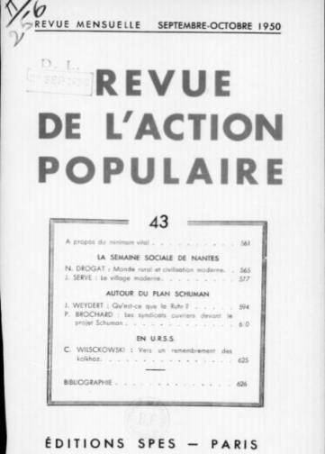 Revue de l'action populaire (1950-1965)