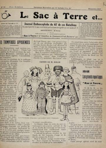 Couverture de Le Sac à terre et ... à malices !!!, publié le 01 novembre 1917