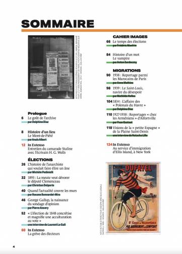 Sommaire de RetroNews, la Revue n°2 du 26 Janvier 2022 (page 1)