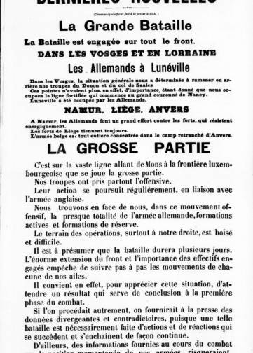Couverture de Journal d’Annonay, Gazette d’Annonay, publié le 23 août 1914