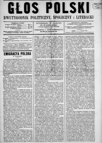 Couverture de Glos polski, publié le 25 juillet 1887