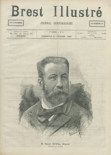Couverture de Brest illustré, publié le 16 janvier 1887