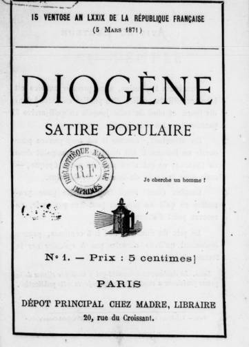 Couverture de Diogène, publié le 05 mars 1871