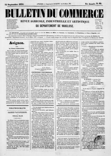 Couverture de Bulletin du commerce, publié le 23 juin 1853