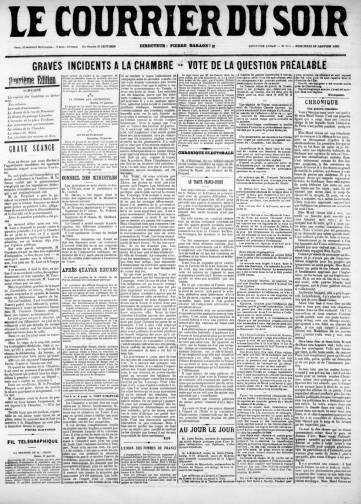 Le Courrier du soir (1878-1914)