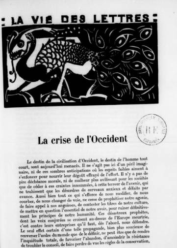 La Vie des lettres (1913-1924)