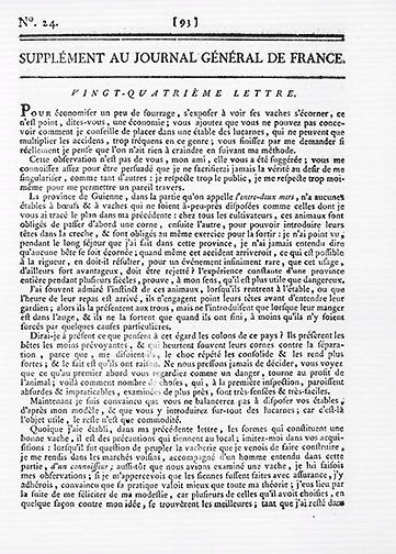 Supplément au Journal général de France (1787-1790)