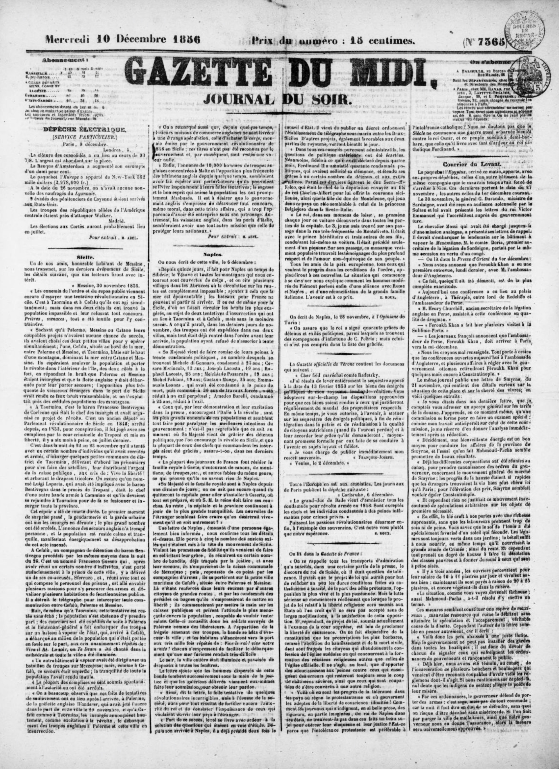 Gazette du Midi (1831-1914)