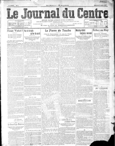 Le Journal du Centre (1909)