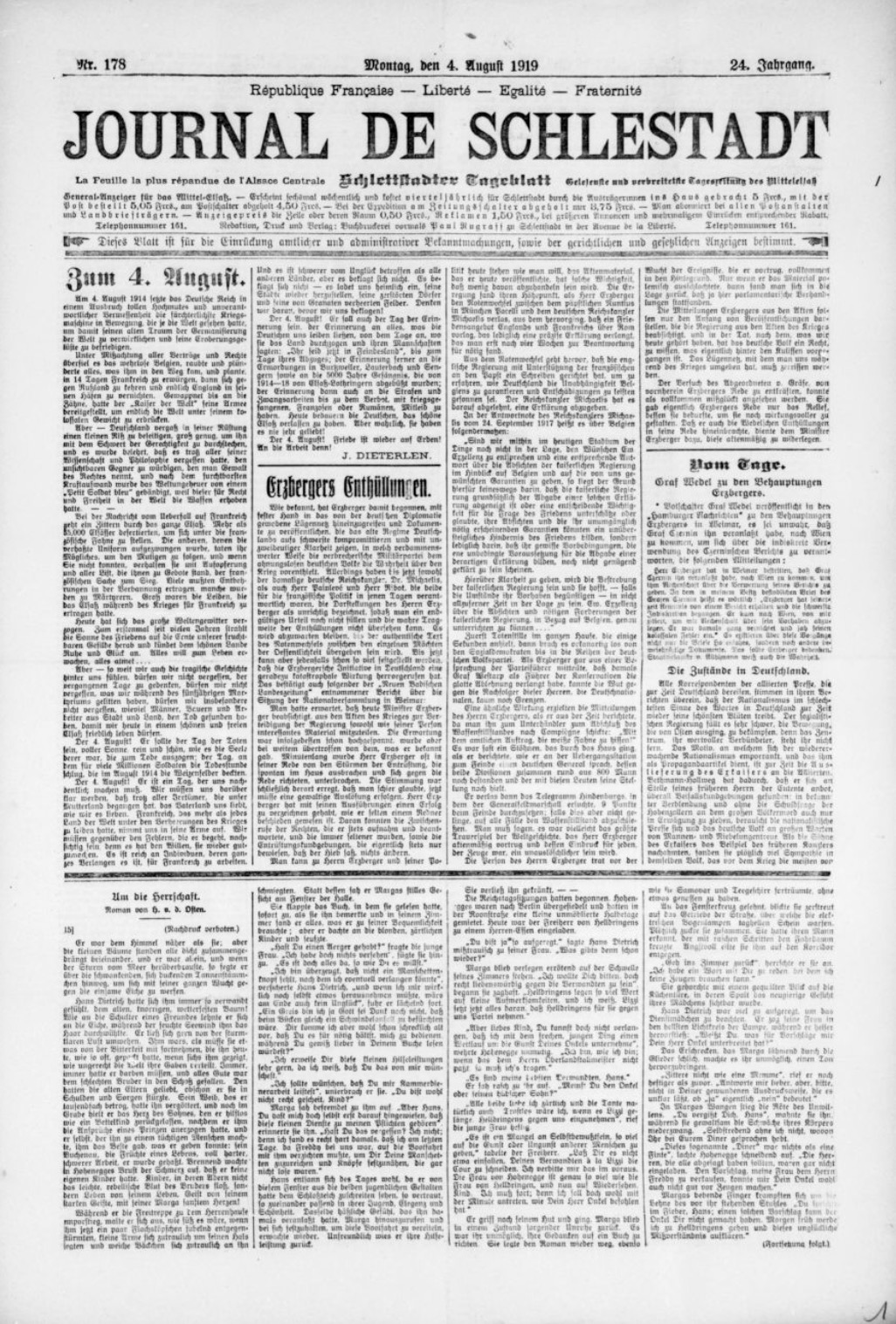 Journal de Schlettstadt (1919-1920)
