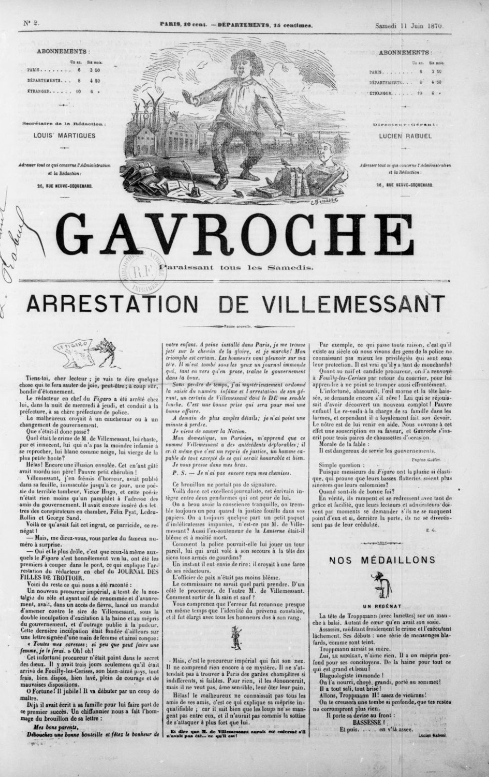 Gavroche (1870-1879)