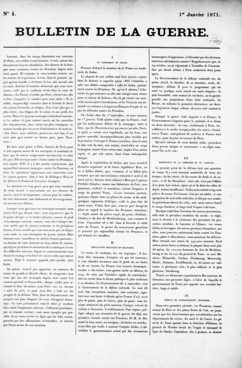 Bulletin de la guerre (1871)