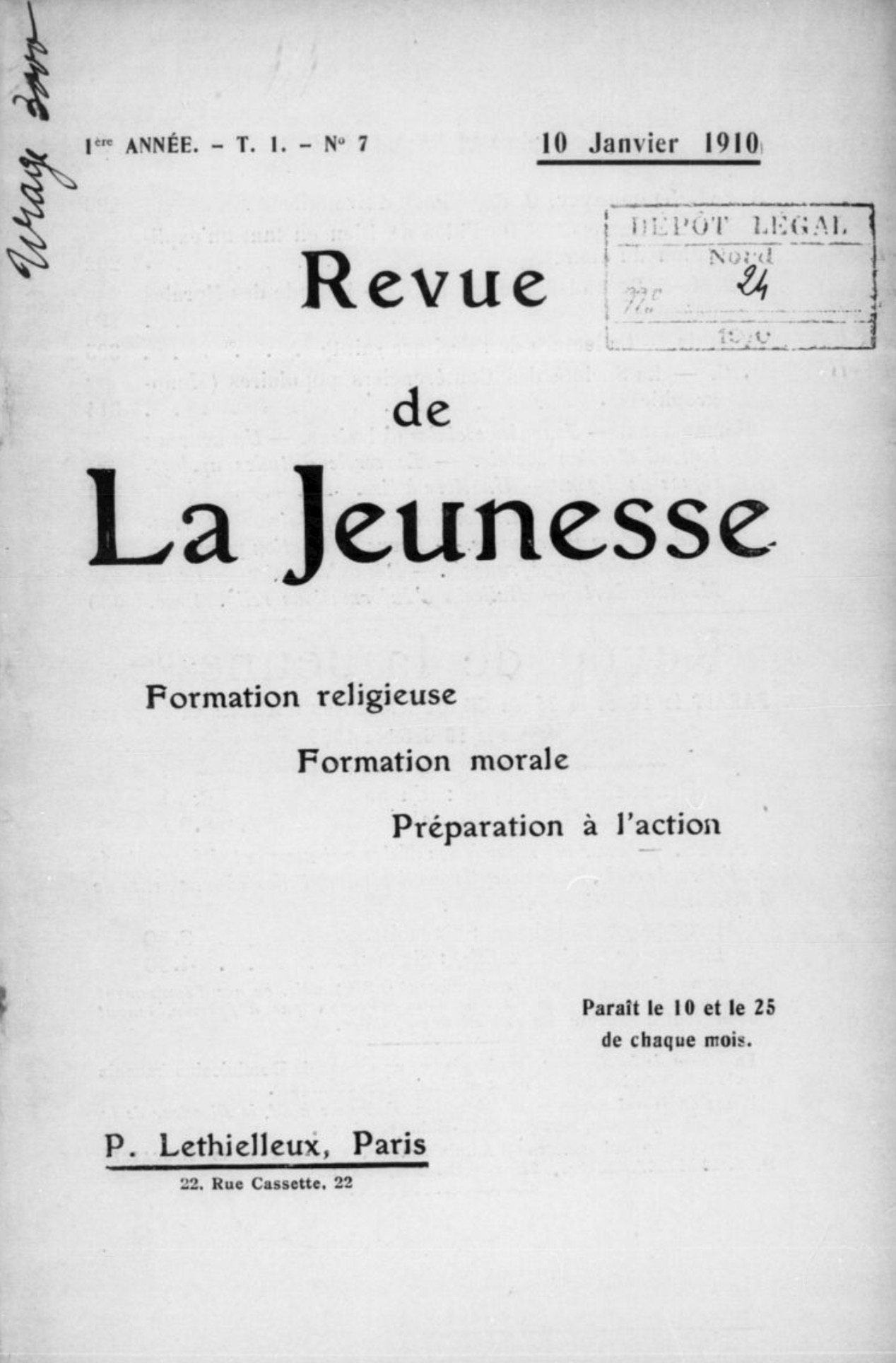 Revue de la jeunesse (1909-1914)