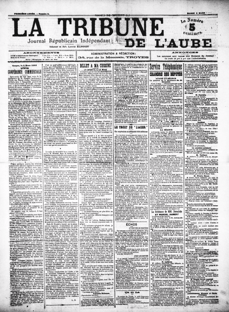 La Tribune de l'Aube (1901-1942)